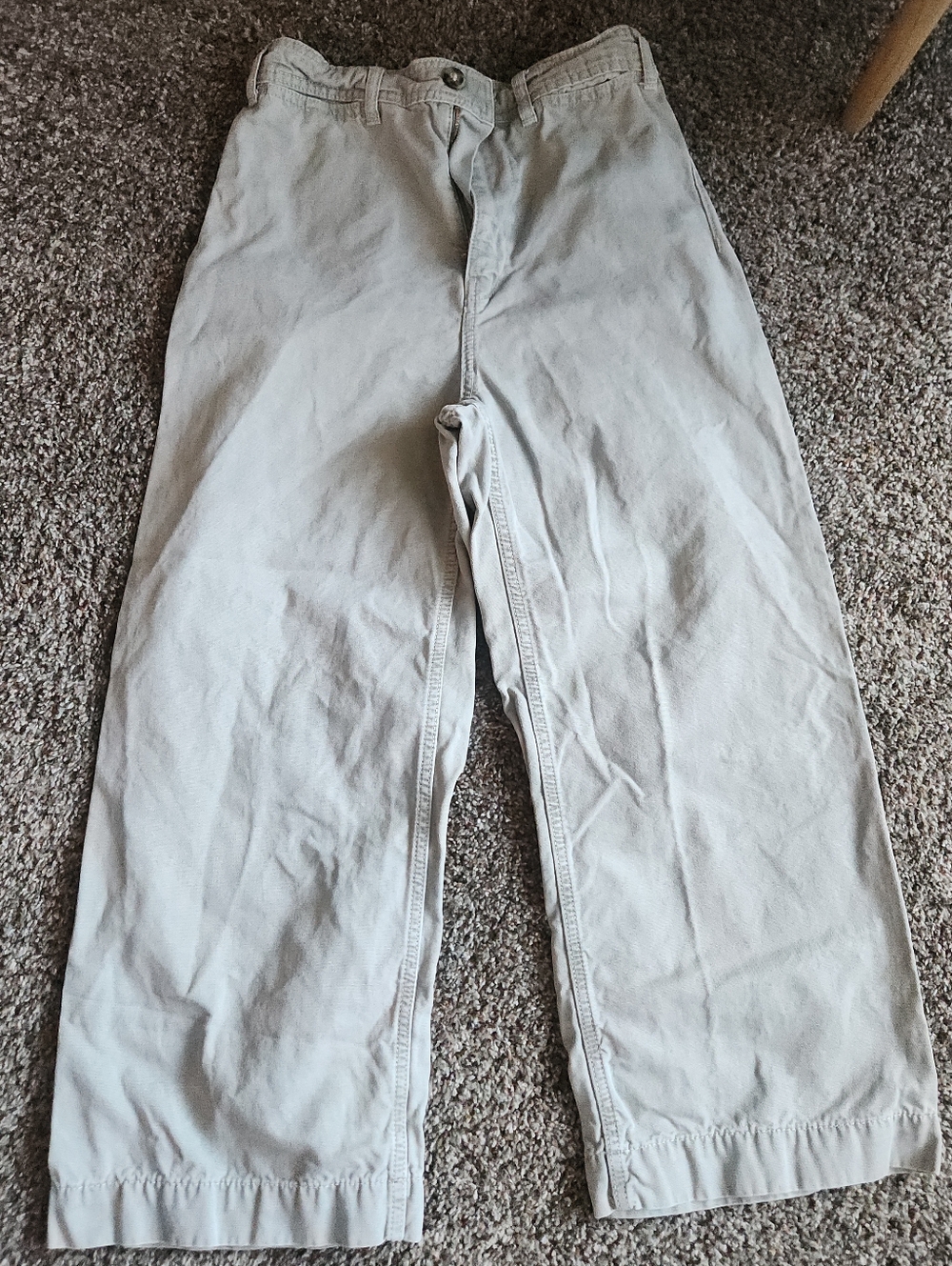 We The Free Women's Straight-Leg Chino Pants in Light Beige/green Free People 27